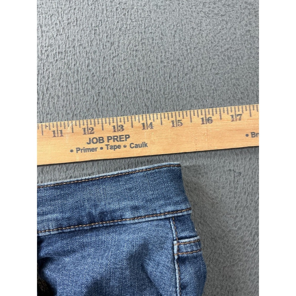 Hudson Jeans Womens 29 Blue Wide-Leg Relaxed Distressed Fringe 28 Inseam - Picture 6 of 10